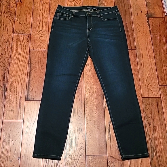 Soho New York & Company Ankle Jeans Dark Blue Denim - 10 - Picture 1 of 4